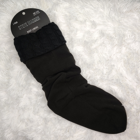Steve Madden Accessories - STEVE MADDEN | Fleece and Cable Knit Boot Liners